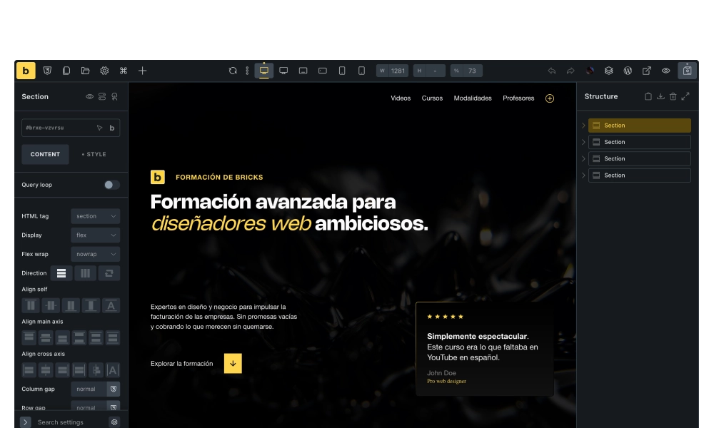curso de bricks builder en español